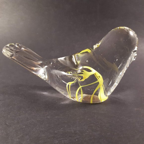 Vintage large bird glass paperweight/figurine - Picture 4 of 8